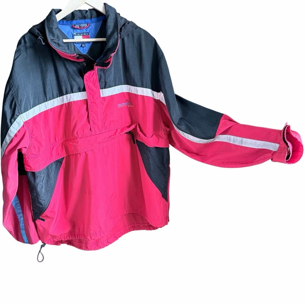 Vintage Tommy Hilfiger men’s athletic gear pullover jacket XL Preppy gorpcore